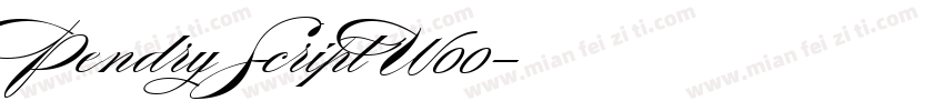 Pendry Script W00字体转换